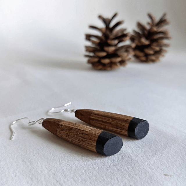 Boucles d'oreilles tricolores