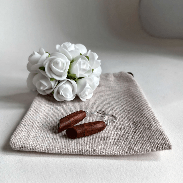 Boucles d'oreilles bicolores