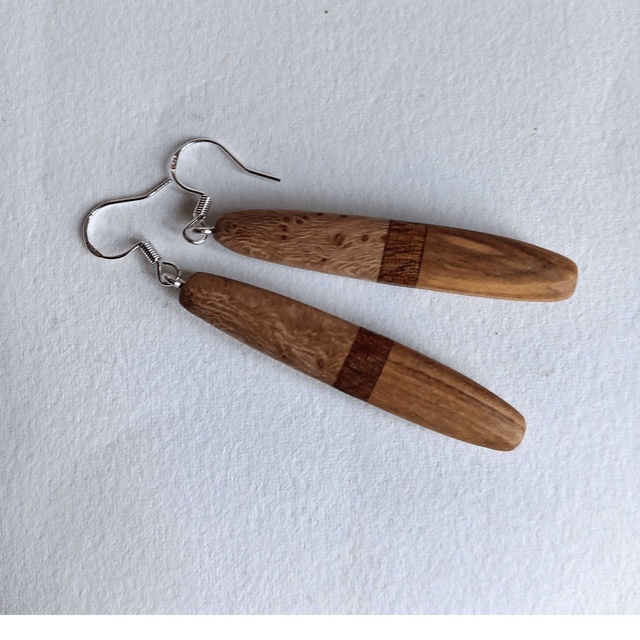 Boucles d'oreilles tricolores