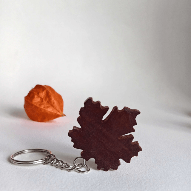 Porte clés feuille d'érable