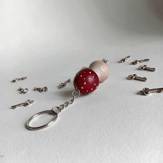 Porte clés amanite tue-mouche