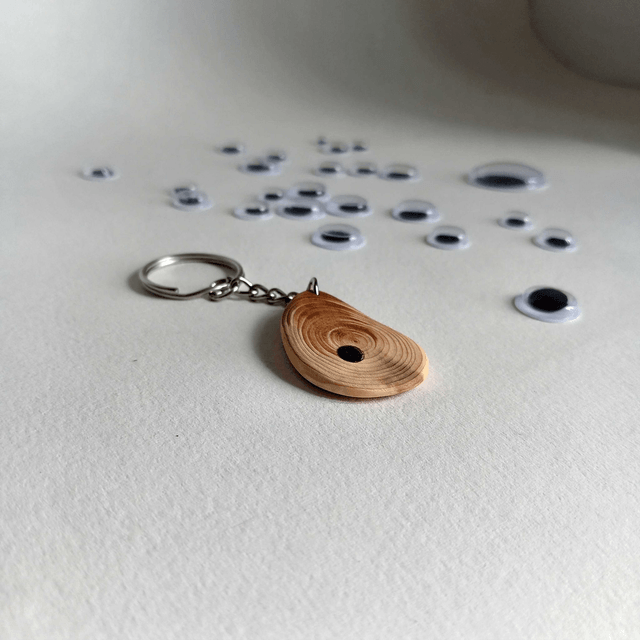 Porte clés séquoia avec insert