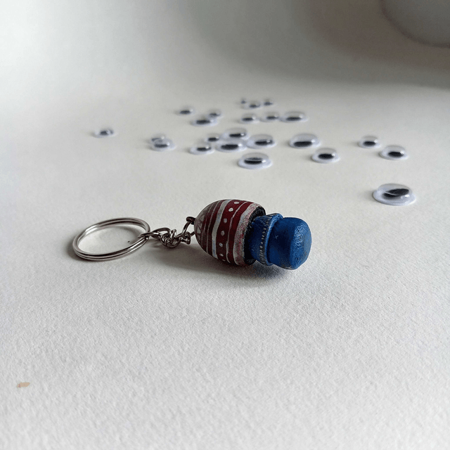 Porte clés champignon