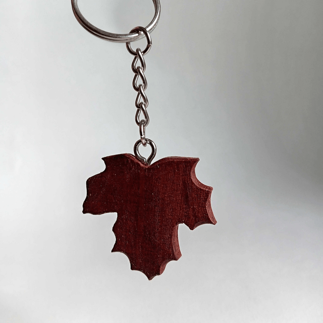 Porte clés feuille d'érable