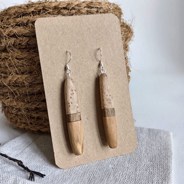 Boucles d'oreilles tricolores