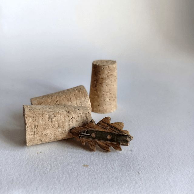 Broche feuille de chêne
