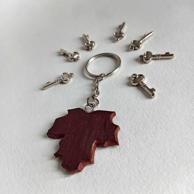 Porte clés feuille d'érable