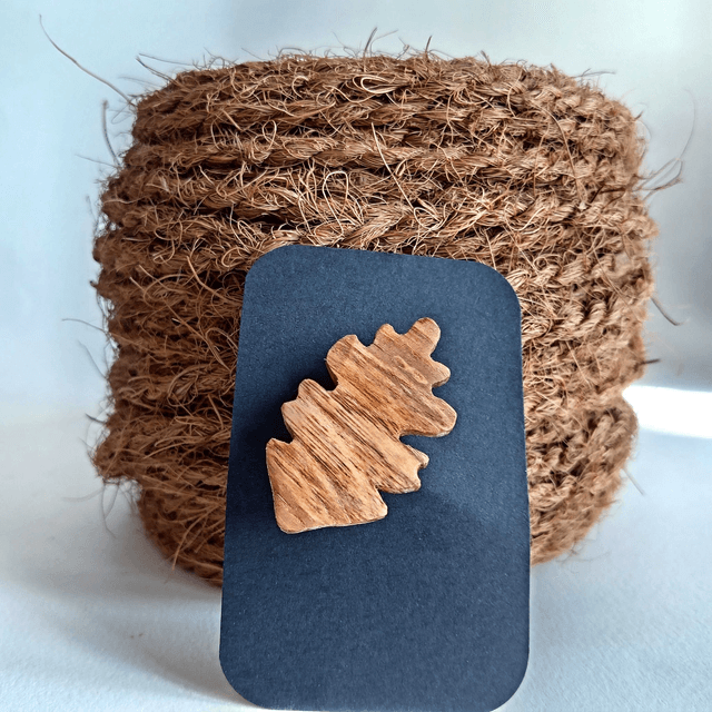 Broche feuille de chêne
