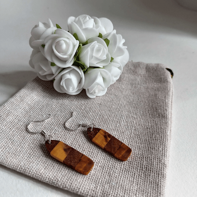 Boucles d'oreilles multicolores