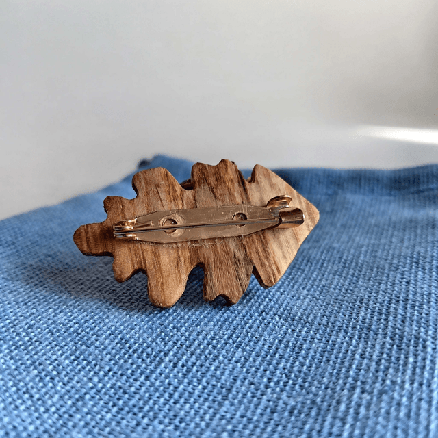 Broche feuille de chêne