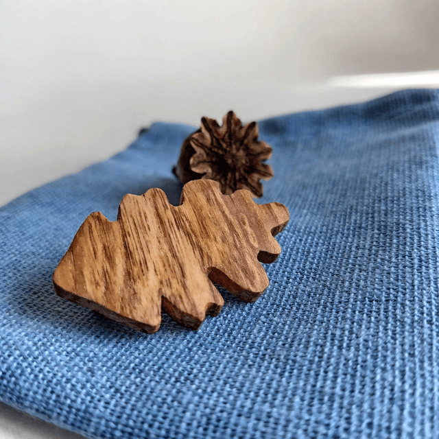 Broche feuille de chêne