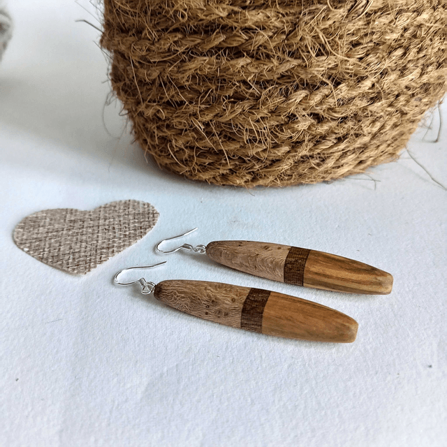 Boucles d'oreilles tricolores