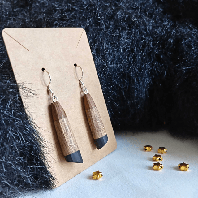 Boucles d'oreilles tricolores