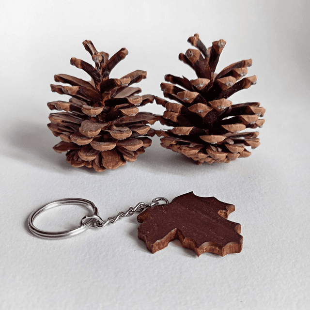 Porte clés feuille d&#039;érable