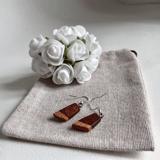 Boucles d&#039;oreilles bicolores