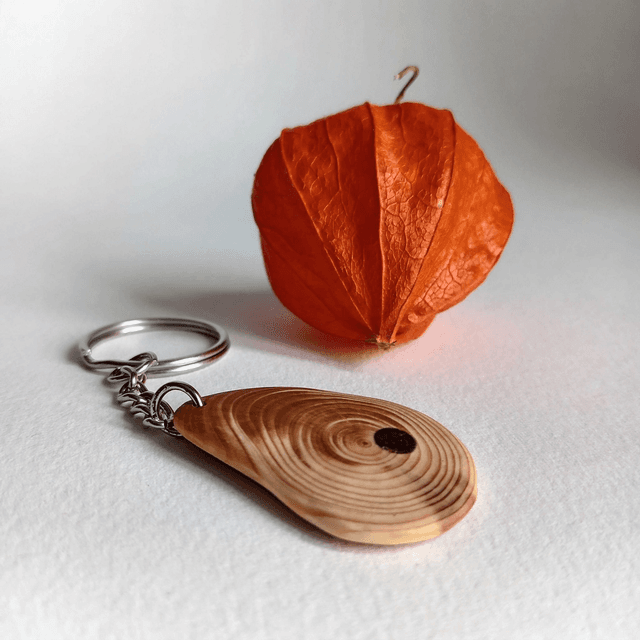 Porte clés séquoia avec insert